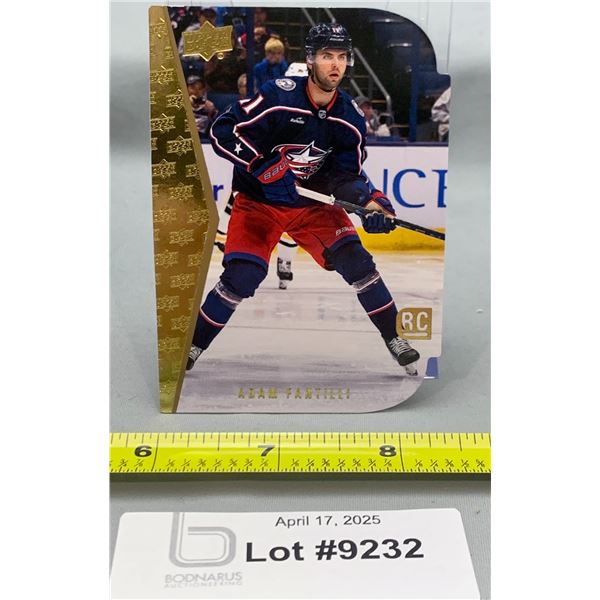 Adam Fantilii Upper Deck Gold Foil Die-Cut Rookie Hockey Trading Card
