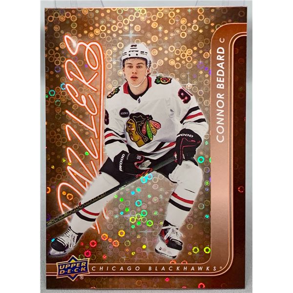 Connor Bedard Upper Deck Orange Dazzlers Hockey Trading Card