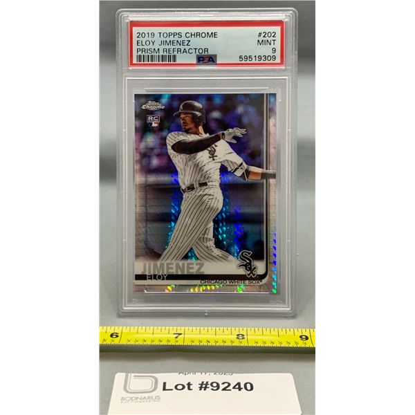 Eloy Jimenez Topps RC Chrome Prizm Graded MLB Baseball Trading Card