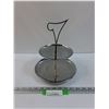 Image 1 : MCM Two-Tiered Dessert Serving Tray