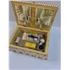 Image 2 : Vintage Sewing Box w/Contents