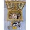 Image 3 : Vintage Sewing Box w/Contents