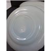 Image 4 : Fire King Anchor Hocking Milk Glass w/Gold Rimmed Dish Set: (6) Dinner Plates, (6) Dessert Plates, S