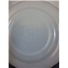 Image 3 : (12) Anchor Hocking Fire King Milk Glass w/Gold Rimmed Plates: (6) Dinner & (6) Dessert