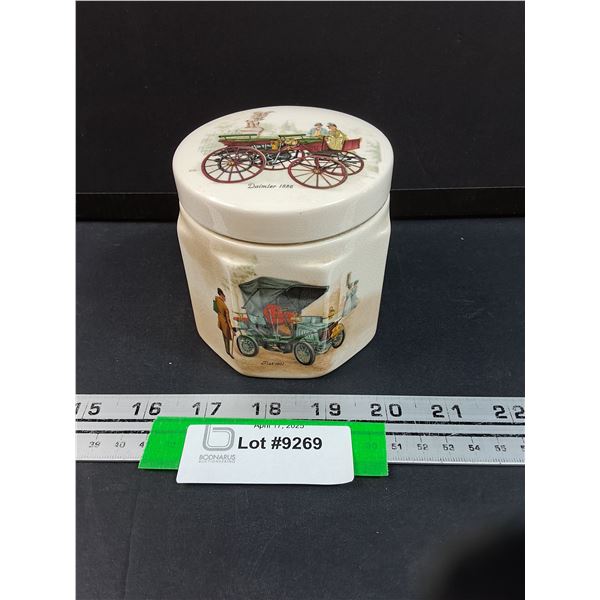 Sandland Ware - Oxford Marmalade Ceramic Jar - Made in England - 4" x 3.5"