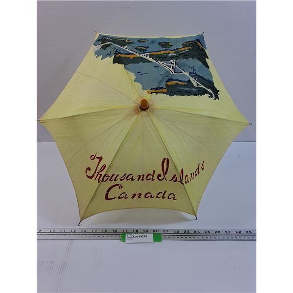 Thousands Islands, Canada Vintage Umbrella - 23" x 18"