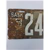 Image 2 : Saskatchewan License Plate - 1900's