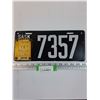 Image 1 : Saskatchewan License Plate w/1920 Tag - Touch-Up