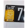 Image 2 : Saskatchewan License Plate w/1920 Tag - Touch-Up