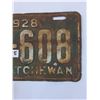 Image 3 : Saskatchewan License Plate - 1928