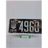 Image 1 : Saskatchewan License Plate - 1919
