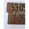 Image 2 : (2) Saskatchewan License Plate - 1925