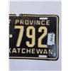 Image 3 : Saskatchewan License Plate - 1952