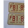 Image 2 : Saskatchewan License Plate Set - 1973