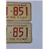 Image 3 : Saskatchewan License Plate Set - 1973