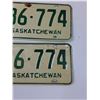 Image 3 : Saskatchewan License Plate Set - 1974