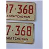 Image 3 : Saskatchewan License Plate Set - 1975
