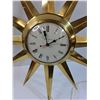 Image 2 : Ingraham MCM Starburst Electric Wall Clock - 24" Diameter - Powers On