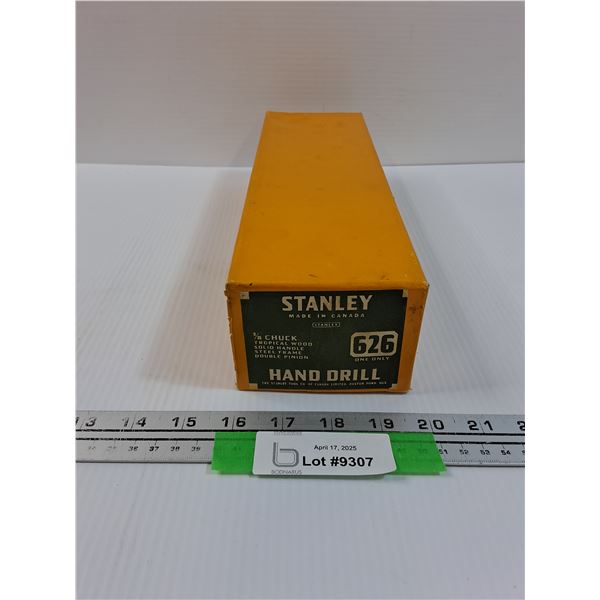Vintage Stanley Hand Drill - 3/8" Chuck - Original Packaging - New Old Stock