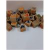 Image 3 : Vintage Children's Wooden Toy Blocks Set
