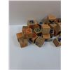 Image 4 : Vintage Children's Wooden Toy Blocks Set