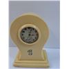 Image 2 : French Ivory Mantle Wind-Up Clock - Works