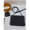 Image 3 : (2) Tooled Leather Wallets, Leather Coin Purse, Leather Belt, Hand Bag Purse