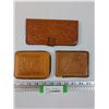 Image 1 : (3) Leather Tooled Wallets
