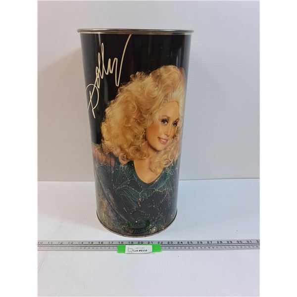 Dolly Parton Metal Garbage Can - 19" x 10"