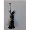 Image 3 : Spelter & Marble Figurine of Lamp Lighter  - 6" Tall