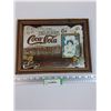 Image 1 : Cocal Cola Mirror Advertisement Picture in Wood Frame - 9" x 12"