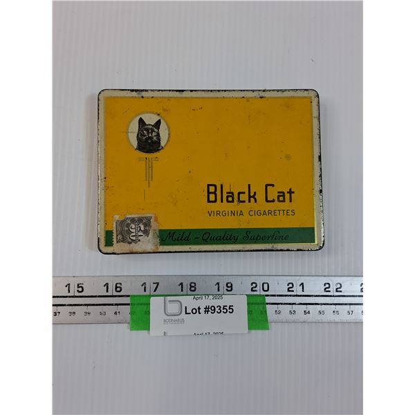 Vintage Black Cat Cigarette Tin