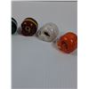 Image 2 : (6) Mini NFL Football Helmets - Assorted - 1.5" x 1.5"