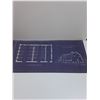 Image 6 : (6) Vintage Barn Building Blueprints - 20" x 10"