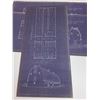 Image 7 : (8) Vintage Barn Building Blueprints - 20" x 10"