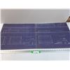 Image 1 : (6) Vintage Barn Building Blueprints - 20" x 10"