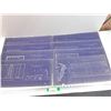 Image 1 : (8) Vintage Barn Building Blueprints - 20" x 10"
