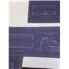 Image 7 : (8) Vintage Barn Building Blueprints - 20" x 10"
