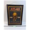 Image 1 : Atlas Assuranace Co. Tin Litho - 1920's -  - 16" x 22.5"