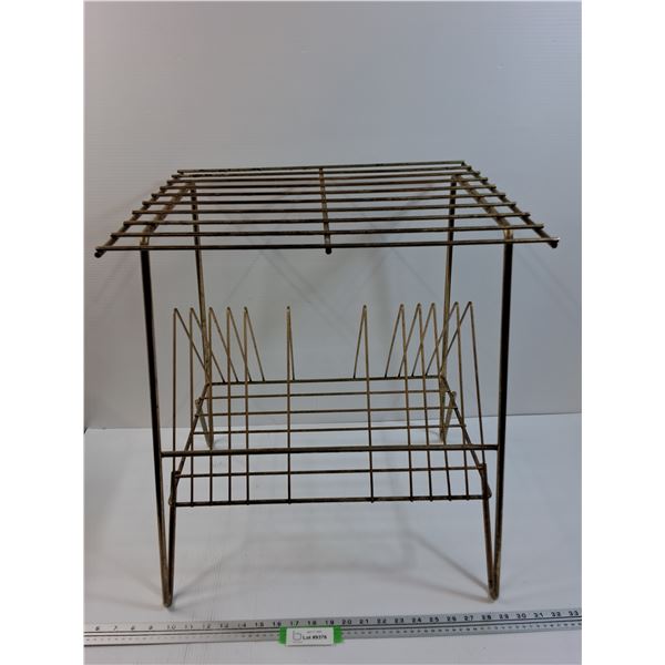 * MCM Metal Record Stand - 22" x 18" x 15"  - CANNOT SHIP