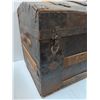 Image 2 : * Antique Steamer Trunk - 28" x 16" x 18" - Some Wear - CANNOT SHIP