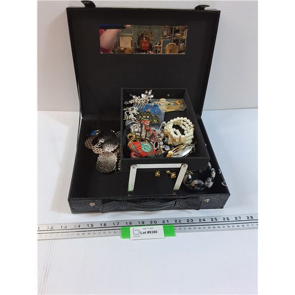Jewelry Box Case w/Jewelry