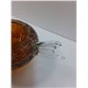 Image 3 : Puffer Fish Art Glass Candy Dish - 7.5" x 3"