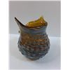 Image 5 : Owl Art Glass Vase - 7" x 6"