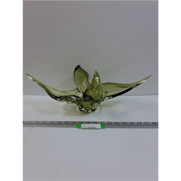 Green Art Glass - 18" x 8" x 7"