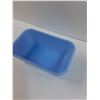 Image 2 : PYREX Delphite Blue Butter/Refrigerator Dish - 7" x 4" x 3"