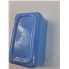 Image 4 : PYREX Delphite Blue Butter/Refrigerator Dish - 7" x 4" x 3"