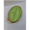 Image 5 : Royal Winton Green w/Gold Accent Divided Serving Dish - 10" x 6"