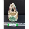 Image 1 : Ceramic Bird Foral Display Vase - 6.5" x 4" x 3"