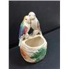 Image 2 : Ceramic Bird Foral Display Vase - 6.5" x 4" x 3"